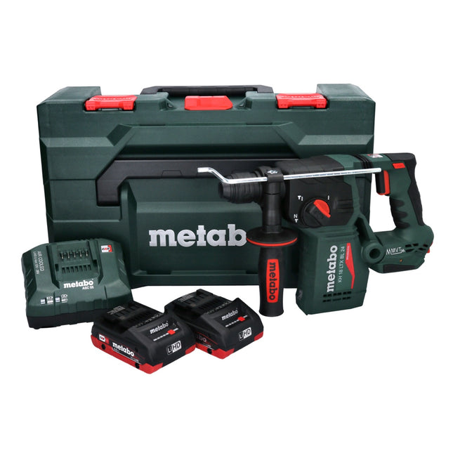 Metabo KH 18 LTX BL 24 trapano a percussione a batteria 18 V 2,2 J SDS Plus Brushless ( 601713800 ) + 2x batteria ricaricabile 4,0 Ah + caricatore + metaBOX
