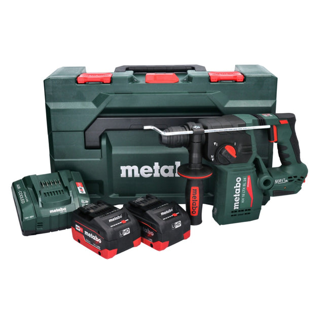Metabo KH 18 LTX BL 24 trapano a percussione a batteria 18 V 2,2 J SDS Plus Brushless ( 601713660 ) + 2x batteria ricaricabile 5,5 Ah + caricatore + metaBOX