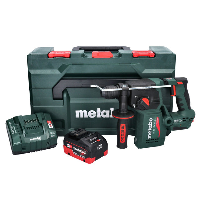 Metabo KH 18 LTX BL 24 trapano a percussione a batteria 18 V 2,2 J SDS Plus Brushless + 1x batteria ricaricabile 8,0 Ah + caricatore + metaBOX