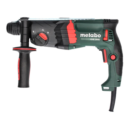 Metabo KHE 2645 martello combinato 850 W 2,9 J SDS plus + set di punte e scalpelli da 13 pezzi + valigetta