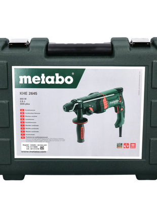 Marteau combiné Metabo KHE 2645 850 W 2,9 J SDS plus + jeu de 7 forets + coffret