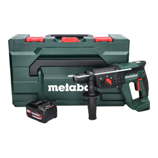 Metabo KH 18 LTX 24 martello combinato a batteria 18 V 2,1 J SDS plus + 1x batteria ricaricabile 4,0 Ah + metaBOX - senza caricabatterie