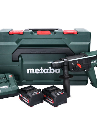 Metabo KH 18 LTX 24 martillo combinado a batería 18 V 2,1 J SDS plus + 2x baterías 4,0 Ah + cargador + metaBOX (601712510)