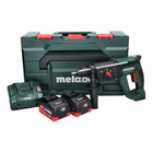 Metabo KH 18 LTX 24 martello combinato a batteria 18 V 2,1 J SDS plus + 2x batteria 8,0 Ah + caricatore + metaBOX