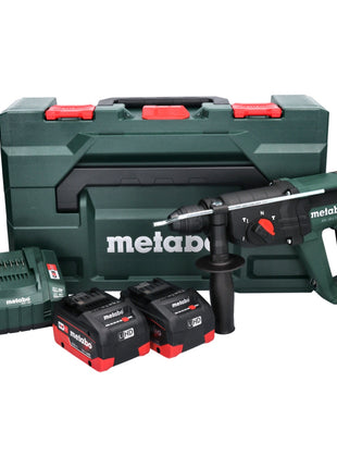 Metabo KH 18 LTX 24 Akku Kombihammer 18 V 2,1 J SDS plus + 2x Akku 8,0 Ah + Ladegerät + metaBOX