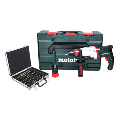 Metabo KHE 2660 Quick Marteau combiné 850 W 3 J SDS plus + Set de 13 forets et burins + Coffret metaBOX