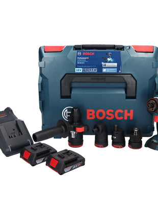 Bosch GSR 18V-60 FC Professional Akku Bohrschrauber 18 V 60 Nm Brushless + 2x Akku 2,0 Ah + Ladegerät + Aufsätze + L-Boxx - Toolbrothers