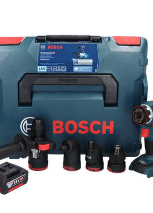 Bosch GSR 18V-60 FC Professional Akku Bohrschrauber 18 V 60 Nm Brushless + 1x Akku 5,0 Ah + Aufsätze + L-Boxx - ohne Ladegerät - Toolbrothers