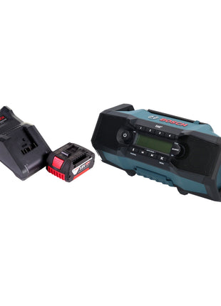 Bosch GPB 18V-2 SC Radio de chantier professionnelle sur batterie 18 V DAB+ Bluetooth AUX + 1x batterie 4,0 Ah + chargeur