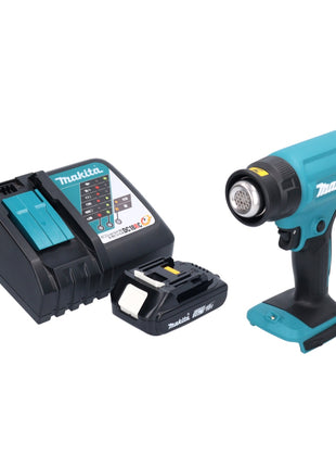 Makita DHG 180 RA1 Akku Heissluftgeblaese 18 V 550 C 1x Akku 2 0 Ah Ladegeraet 1 - toolbrothers