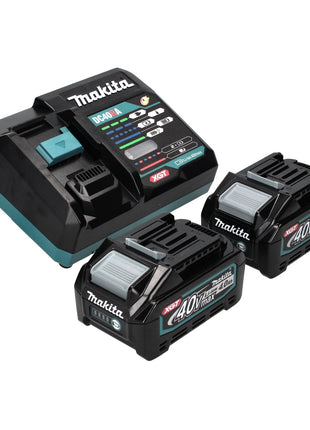 Amoladora angular a batería Makita GA 038 GM2 40 V máx. 230 mm sin escobillas XGT + 2x baterías 4,0 Ah + cargador