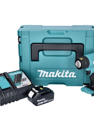 Makita DHG 180 RM1J Akku Heißluftgebläse 18 V 550 °C + 1x Akku 4,0 Ah + Ladegerät + Makpac - Toolbrothers