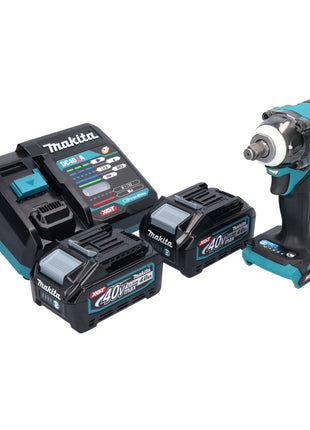 Makita TW 004 GM2 Akku Schlagschrauber 40 V max. 1/2" 350 Nm XGT Brushless + 2x Akku 4,0 Ah + Ladegerät