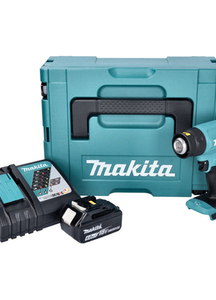 Makita DHG 180 RG1J Akku Heißluftgebläse 18 V 550 °C + 1x Akku 6,0 Ah + Ladegerät + Makpac - Toolbrothers