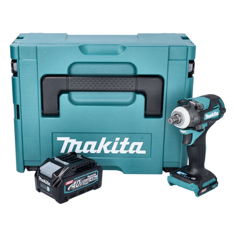 Makita TW 004 GM101 Llave de impacto inalámbrica 40 V máx. 1/2" 350 Nm XGT Brushless + 1x batería 4,0 Ah + Makpac - sin cargador