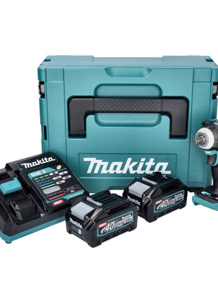 Makita TW 004 GM201 Llave de impacto inalámbrica 40 V máx. 1/2" 350 Nm XGT Brushless + 2x batería 4,0 Ah + cargador + Makpac