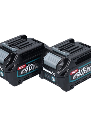 Makita Akku Set 2x BL 4020 Li-Ion Akku 40 V max. 2,0 Ah XGT ( 2x 191L29-0 ) IP64 Schutzklasse mit LED Anzeige