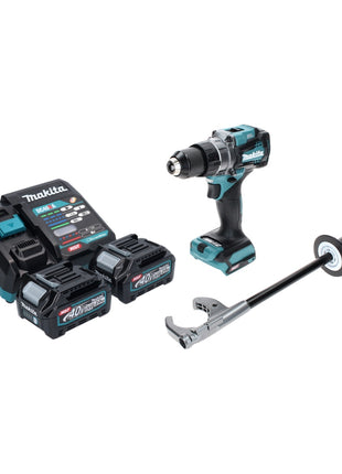 Taladro atornillador inalámbrico Makita DF 001 GA2 40 V máx. 140 Nm XGT Brushless + 2 baterías 2,0 Ah + cargador