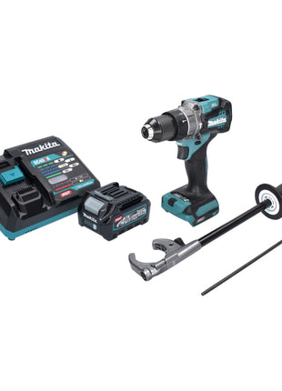 Taladro percutor inalámbrico Makita HP 001 GA1 40 V máx. 140 Nm XGT Brushless + 1x batería 2,0 Ah + cargador