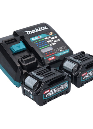 Makita TD 001 GA2 Akku Schlagschrauber 40 V max. 220 Nm 1/4" XGT Brushless + 2x Akku 2,0 Ah + Ladegerät