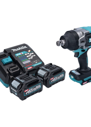 Llave de impacto inalámbrica Makita TW 001 GA2 40 V máx. 1800 Nm Brushless XGT + 2x baterías 2,0 Ah + cargador