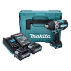 Makita TW 001 GA201 Llave de impacto inalámbrica 40 V máx. 1800 Nm Brushless XGT + 2x batería 2,0 Ah + cargador + Makpac