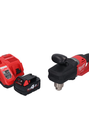 Milwaukee M18 CRAD2-401 Perceuse d'angle sans fil 30Nm Brushless 18V + 1x Batterie 4,0 Ah + Chargeur