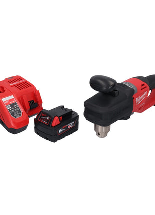 Perceuse d'angle sur batterie Milwaukee M18 CRAD2-601 18 V 30 Nm sans balai + 1x batterie 6,0 Ah + chargeur