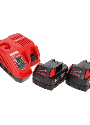 Perceuse d'angle sur batterie Milwaukee M18 CRAD2-602 18 V 30 Nm sans balai + 2x batteries 6,0 Ah + chargeur