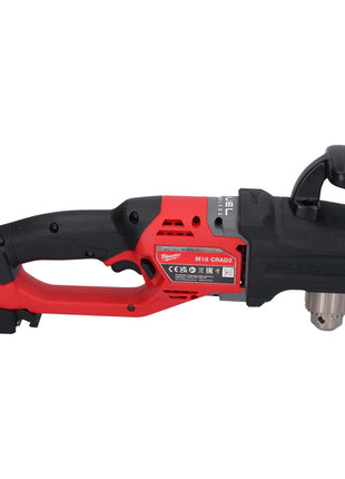 Perceuse d'angle sur batterie Milwaukee M18 CRAD2-602 18 V 30 Nm sans balai + 2x batteries 6,0 Ah + chargeur