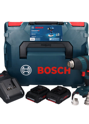 Bosch GHG 18V-50 Professional Akku Heissluftgebläse 18 V 300° C / 500° C + 2x ProCORE Akku 4,0 Ah + Ladegerät + L-Boxx - Toolbrothers