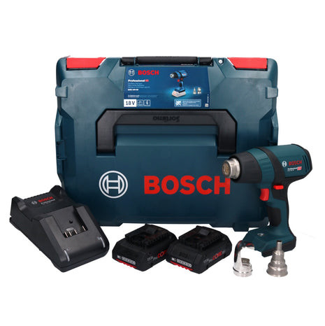 Bosch GHG 18V-50 Professional Akku Heissluftgebläse 18 V 300° C / 500° C + 2x ProCORE Akku 4,0 Ah + Ladegerät + L-Boxx - Toolbrothers