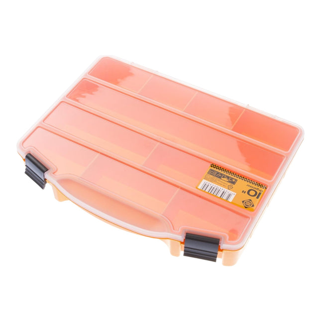 FORTE Tools Box ORG-10 Organizzatore per minuteria ( 000051144705 ) 251 x 200 x 44 mm con 10 scomparti per chiodi viti tasselli utensili manuali