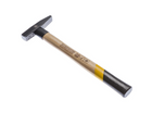 FORTE TOOLS Schlosserhammer mit Holzgriff, 100 g Kopfgewicht, Hammer mit Holzstiel, Premium Werkzeug, geschmiedet, doppelter Ringkeil, lackierter Kopf ( 000051151020 )