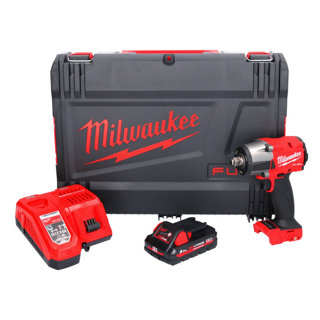 Milwaukee M18 FMTIW2F12-301X Avvitatore a impulsi a batteria 18 V 745 Nm 1/2" brushless + 1x batteria ricaricabile 3,0 Ah + caricabatterie + scatola HD
