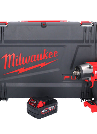 Milwaukee M18 FMTIW2F12-401X Llave de impacto inalámbrica 18 V 745 Nm 1/2" sin escobillas + 1x batería 4,0 Ah + caja HD - sin cargador