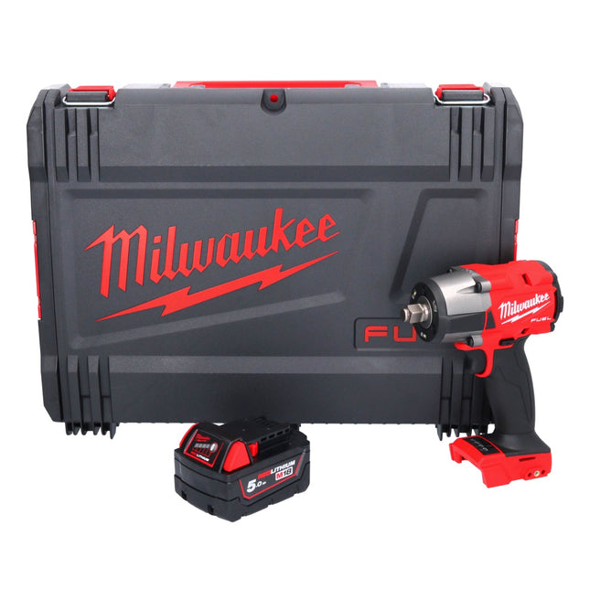 Milwaukee M18 FMTIW2F12-501X Avvitatore a impulsi a batteria 18 V 745 Nm 1/2" brushless + 1x batteria 5,0 Ah + scatola HD - senza caricabatterie