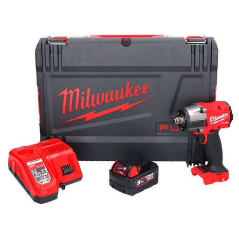 Milwaukee M18 FMTIW2F12-501X Akku Schlagschrauber 18 V 745 Nm 1/2" Brushless + 1x Akku 5,0 Ah + Ladegerät + HD Box