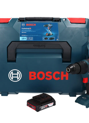 Bosch GSB 18V-55 Taladro percutor inalámbrico profesional 18 V 55 Nm sin escobillas + 1x batería 2,0 Ah + L-Boxx - sin cargador