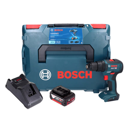 Bosch GSB 18V-55 Trapano a percussione professionale a batteria 18 V 55 Nm senza spazzole + 1x batteria ricaricabile 4,0 Ah + caricabatterie + L-Boxx
