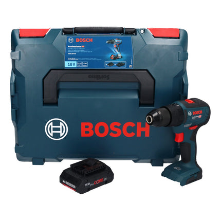Bosch GSB 18V-55 Trapano a percussione professionale a batteria 18 V 55 Nm brushless + 1x batteria ricaricabile ProCORE 4,0 Ah + L-Boxx - senza caricabatterie