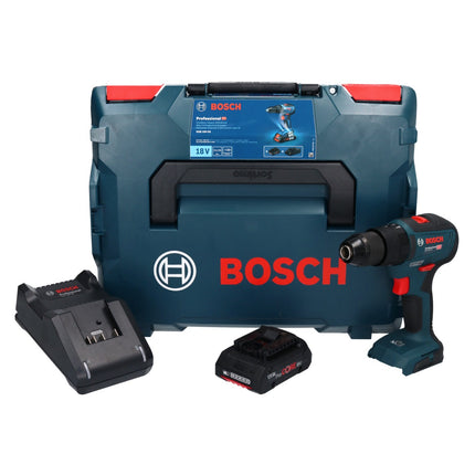 Bosch GSB 18V-55 Trapano a percussione professionale a batteria 18 V 55 Nm senza spazzole + 1x batteria ricaricabile ProCORE 4,0 Ah + caricabatterie + L-Boxx