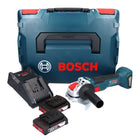 Amoladora angular a batería Bosch GWX 18V-10 Professional 18 V 125 mm X-LOCK Brushless + 2x batería 2,0 Ah + cargador + L-Boxx