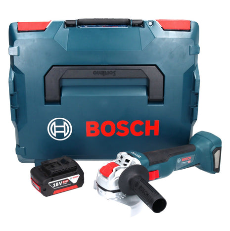 Bosch GWX 18V-10 Smerigliatrice angolare professionale a batteria 18 V 125 mm X-LOCK Brushless + 1x batteria ricaricabile 5,0 Ah + L-Boxx - senza caricabatterie