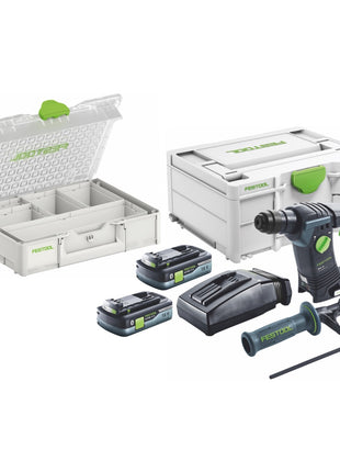 Festool BHC 18 HPC 4,0 I-Plus Organizer Edition ( 577430 ) Akku Bohrhammer 18 V 25 Nm 1,8 J SDS Plus Brushless + 2x Akku 4,0 Ah + Ladegerät + Organizer + Systainer - Toolbrothers