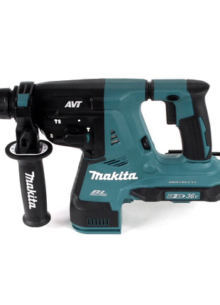 Makita DHR 280 CTJ Akku Bohrhammer 36 V ( 2x 18 V ) 2,8 J SDS-plus Brushless+ 2x Akku 5,0 Ah + Doppelladegerät + Makpac