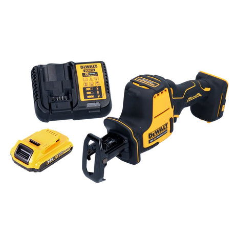 DeWalt DCS369D1 Scie sabre sans fil 18V Brushless + 1x Batterie 2,0 Ah + Chargeur