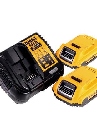 DeWalt DCS369D2 Scie sabre compacte sans fil 18V Brushless + 2x Batteries 2,0Ah + Chargeur