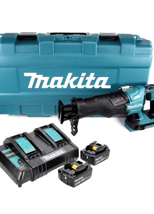 Makita DJR 360 CTK Reciprosge Rechargeable Battery 36V ( 2x18V ) Brushless + 2x batterie rechargeable 5,0 Ah + double chargeur + étui