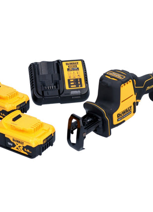 DeWalt DCS 369 P2 Scie sabre sans fil Scie réversible Brushless 18V + 2x Batteries 5,0Ah + Chargeur